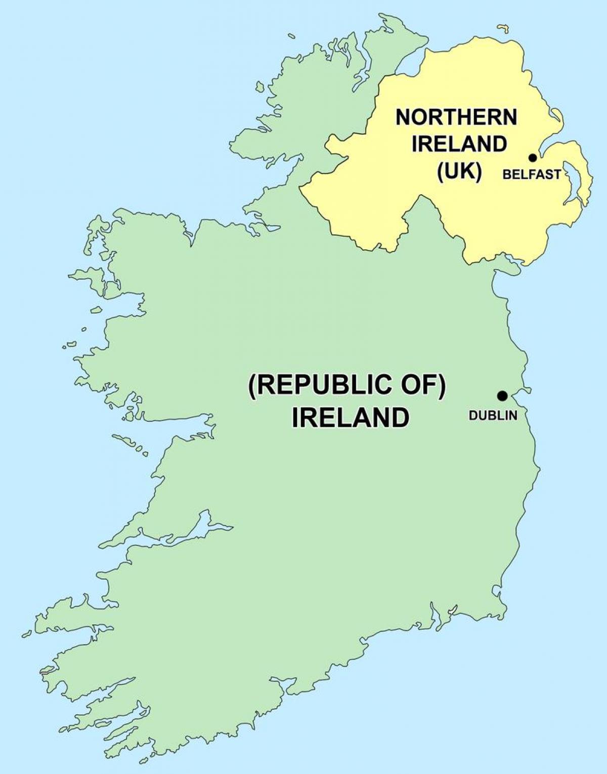 Mapa del estado de Irlanda